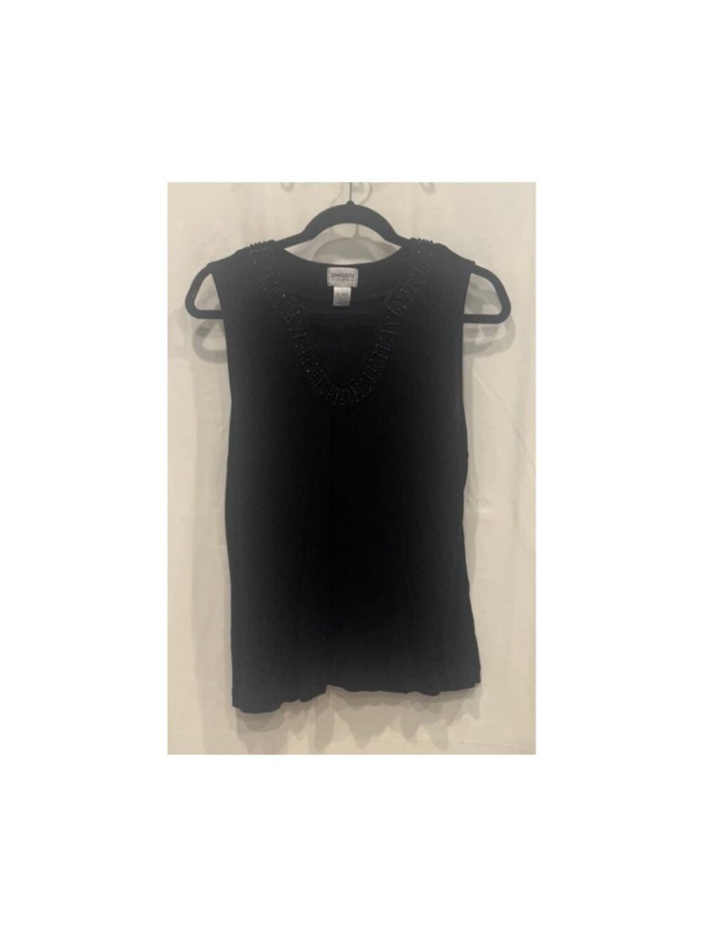 Women’s V-Neck Shirt with Beaded Neckline